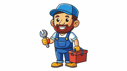 repairman vector illustration