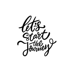 Embark on the journey with a dose of inspiration through beautiful handlettering