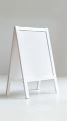 A blank and clean white A-frame sign for customization