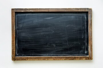 Blank black chalkboard sign ready to be customized with messages