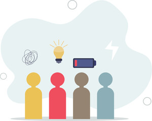 People management, human resources take care of talent, employee and colleagues in company.flat vector illustration.