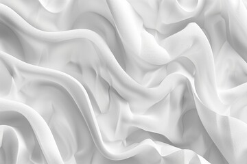 Obraz premium Organic tactile embossed texture. Abstract white monochrome reaction diffusion psychedelic pattern background.