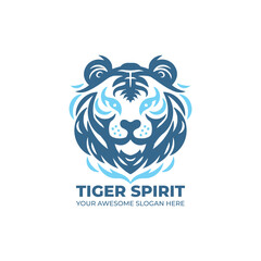 Awesome Tiger Spirit Logo Design