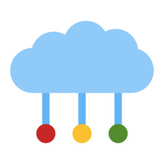 Cloud Computing Icon flat icon