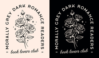 Dark romance readers morally grey book club romantasy lover aesthetic