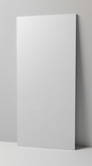 Naklejka premium Simple White Blank Banner Sign for Customization and Advertising