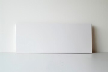 Blank white banner sign for customizable message or advertisement