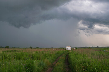 Fototapeta premium house in the field
