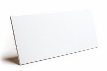 A blank white foam core sign rectangular board template