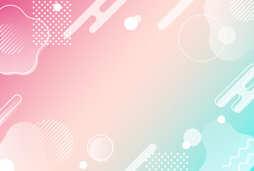 背景素材_メンフィス柄