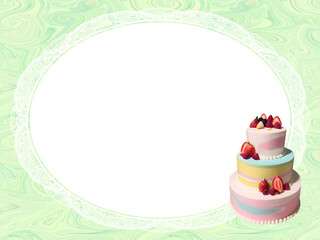 ケーキのフレームC