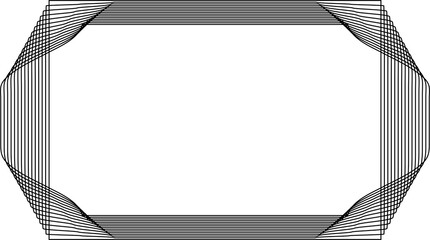 Rectangle blended lines border design. Technology concept