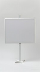 Obraz premium A blank white plastic sign for personalized messages and announcements
