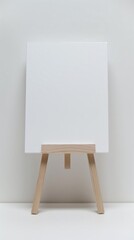 Blank white PVC sign rectangular for personalized design or message