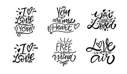 Explore romantic hand lettering quotes for Valentines Day, conveying love with creative typography