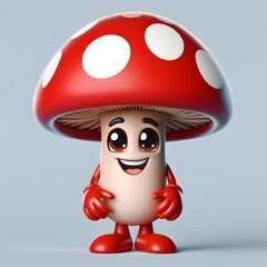 
Vintage mushroom mascot logo design 