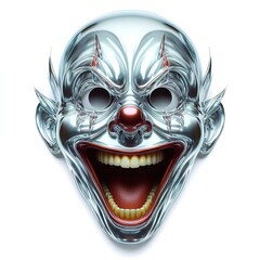 Naklejka premium Expressive faces and human masks