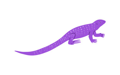 Hand drawn lizard. Vector illustration in flat style.