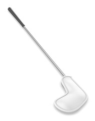   Blank Golf Iron Club Head Cover template 3d illustration.