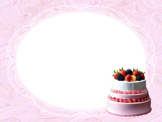 ケーキのフレームE