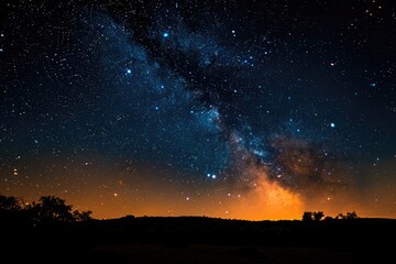 Fototapeta premium shining stars in the sky professional photography