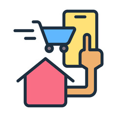 Shop From Home Icon