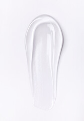 smears cream gel texture on a light background