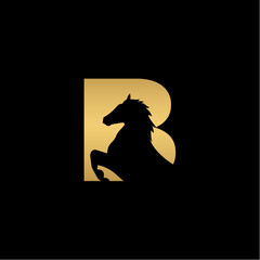 letter B horse logo