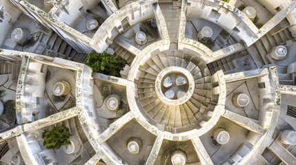 Fototapeta premium 3d rendering maze in top view