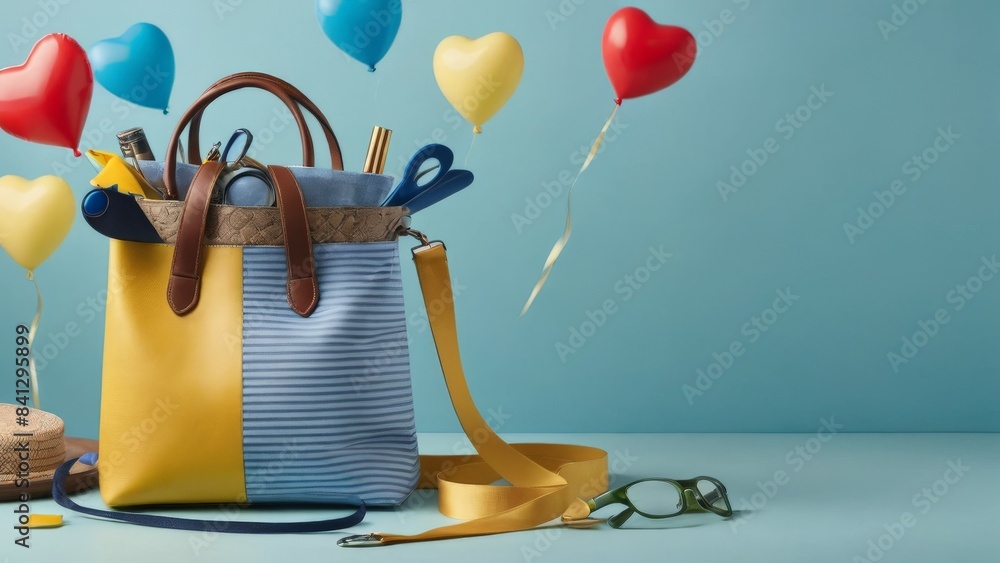 Canvas Prints bag with balloons