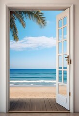 Coastal Retreat: Relaxing with a Beach View from the Window