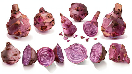Obraz premium Taro isolated. Taro on the white background.