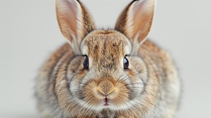 Fototapeta premium A cute little rabbit , White background 
