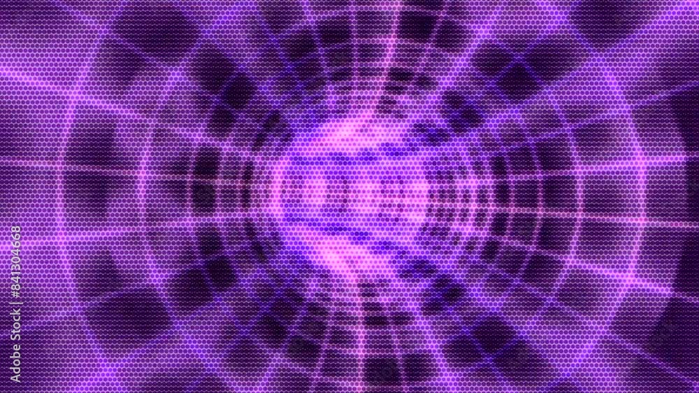 Poster motion background showing first person point of view flying through futuristic abstract digital tunn