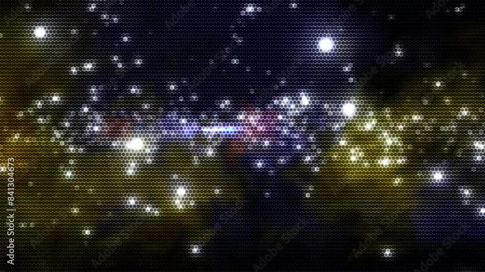 Poster motion background showing first person point of view flying through futuristic abstract digital tunn