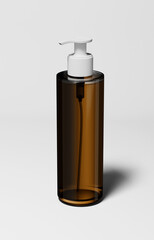 Cosmetic Bottle with Pump Mockup (PSD)