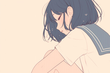 Captivating Back View of a High School Girl in Hyper-Quality - ハイパークオリティで魅せる女子高生の後ろ姿