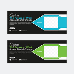 Corporate Facebook cover design template