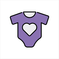 Baby Clothes vector icon