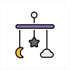Baby Mobile vector icon
