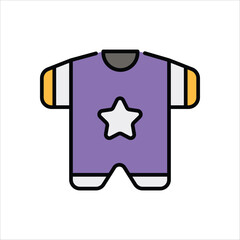 Baby Clothes vector icon