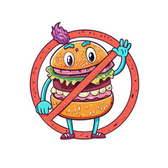 avoiding food or denying hunger