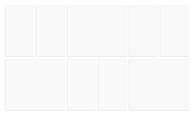 empty collage banner mosaic gallery design photo frame template