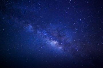 The center of Milky way galaxy with stars and space dust in the universe