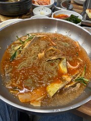 한국에서 먹은 점심 - 시원한 물냉면
