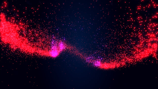 Particles Falling Abstract Loop Background