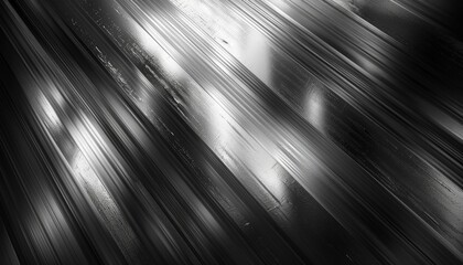 A sleek monochrome abstract featuring metallic streaks and textured lines, creating a sophisticated and modern visual effect.