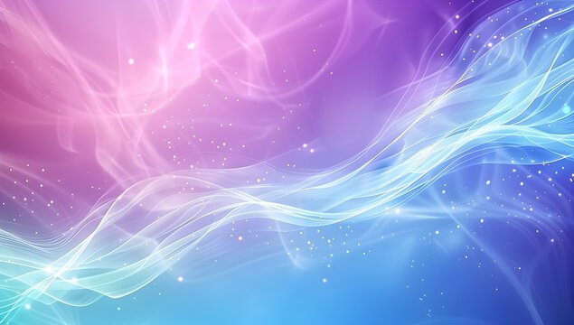 Light blue and purple background with wavy lines, light gradient background, in the style of vector illustration, simple design, high resolution, bright colors, soft lighting, detailed details, high q