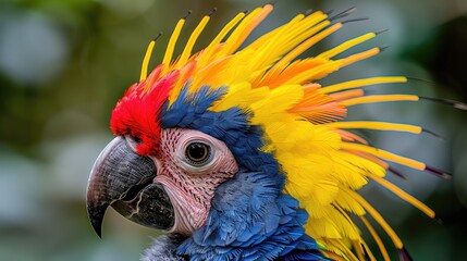 Obraz premium parrot Festa junina background, Brazilian party and Latin american festival. Generative AI 
