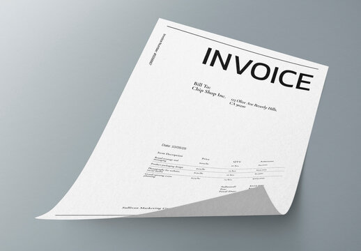 Floating Paper Mockup